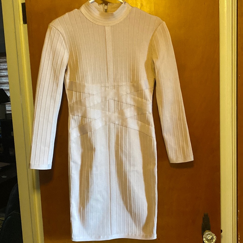 Pink sweater dress size medium fitted Body-con